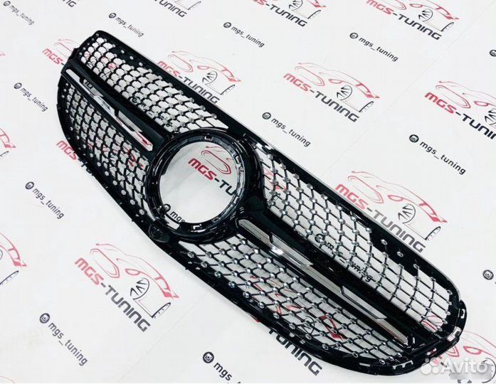 Решетка GLC X253 Не AMG пакет Diamond Black 2019+