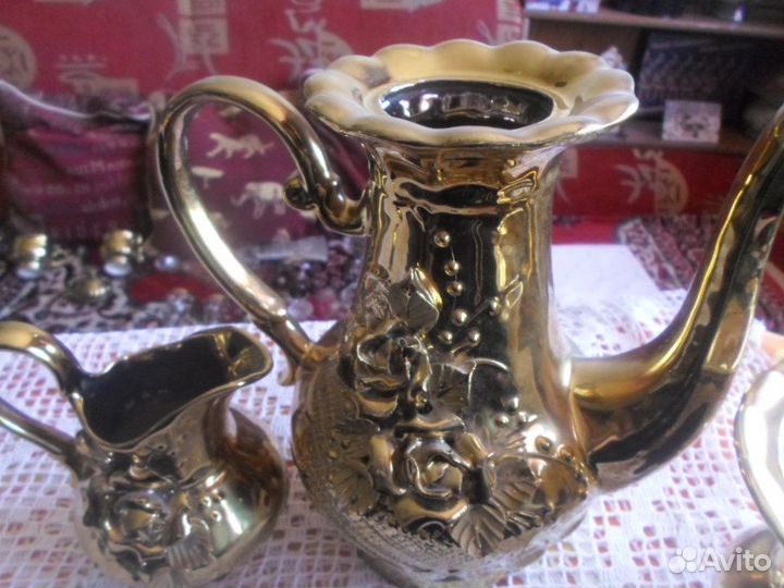 Чайно кофейный сервиз роза