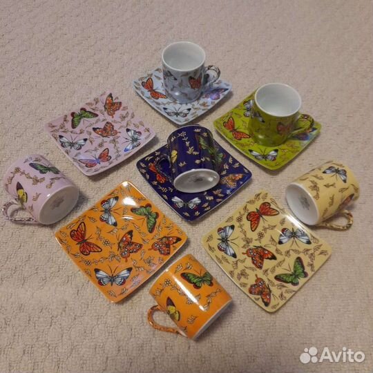 Кофейный сервиз Yamasen Япония 24ct gold collectio