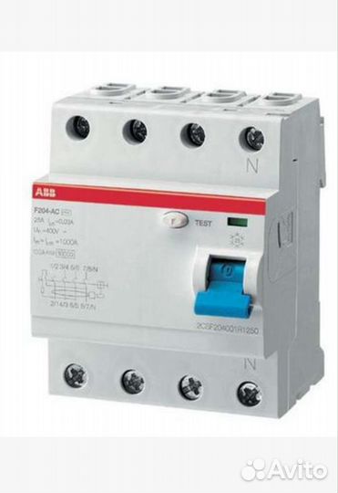 Выключатель дифференциального тока ABB