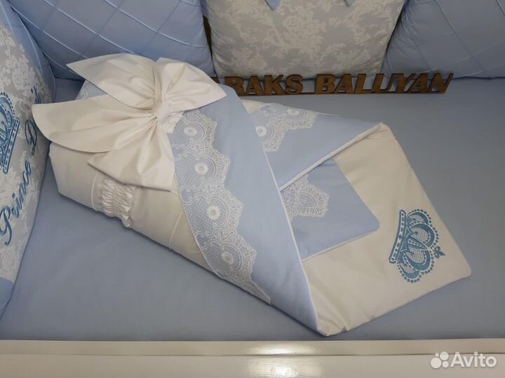 Комплект в детскую кроватку бортики конверт