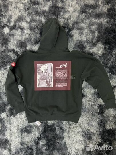 Худи Cav Empt зеленое с картиной