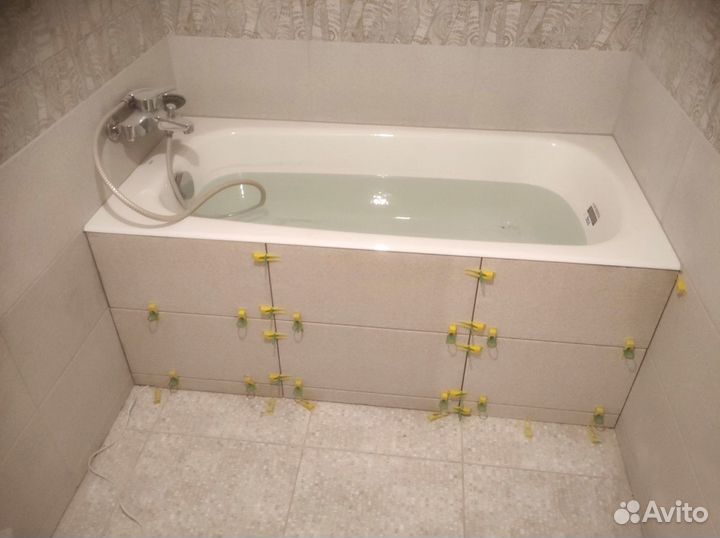 Установка ванны, душевой кабины