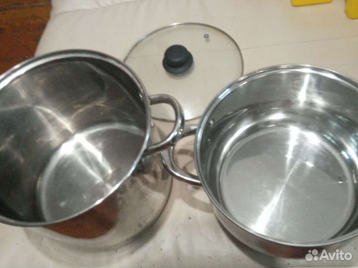 Кастрюли из нержавейки 9л и 6,5л