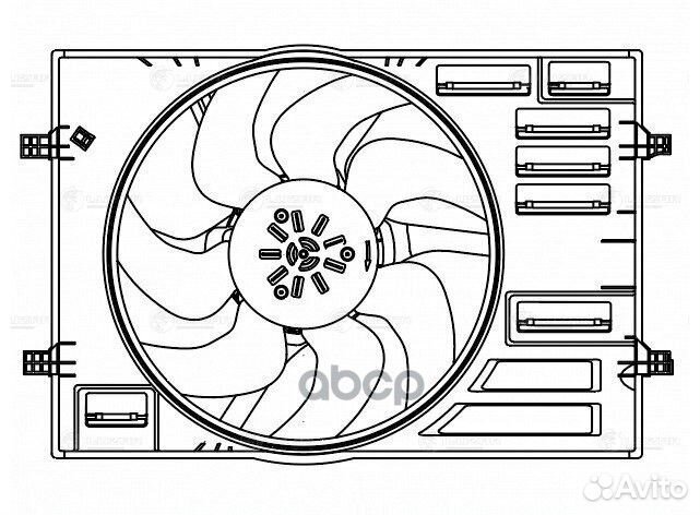 Вентилятор радиатора Skoda Octavia A7 (13) /VW