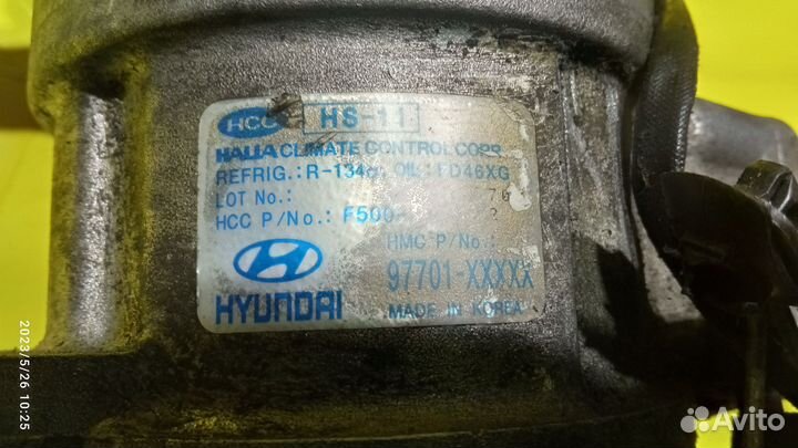 Компрессор кондиционера для Kia Picanto 2004-2011