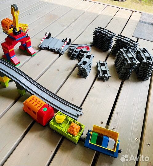 Большая железная дорога Лего Дупло (10508+10506)