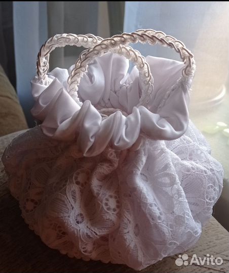 Свадебное платье 44 46 бу