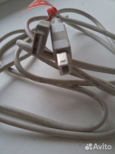 USB A-B кабель для подключения принтера/сканера