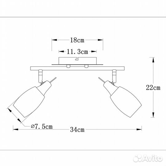Спот Arte Volare A4590AP-2SS - мятая коробка