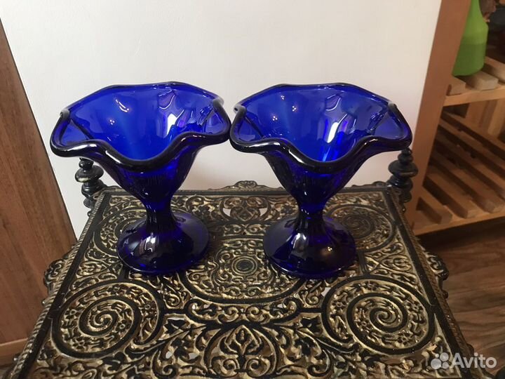 Вазочки кобальт СССР