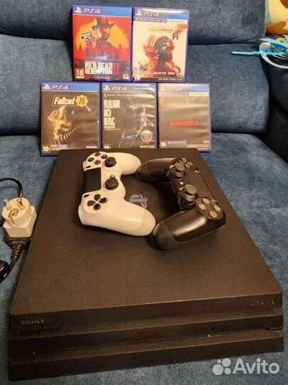 Sony playstation 4 pro бу +диски