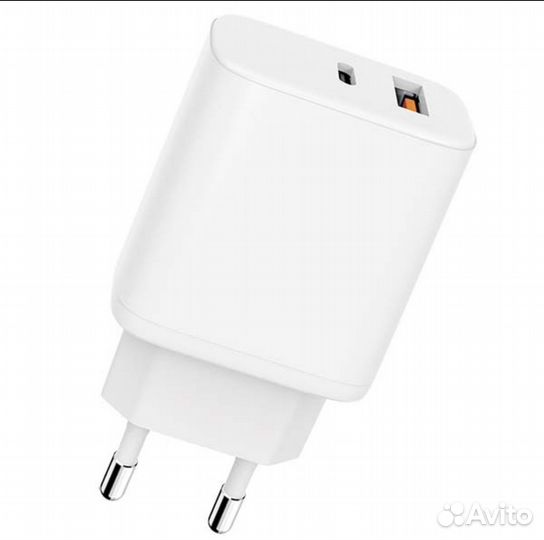 Сетевое зарядное устройство Carmega A+C 25W White
