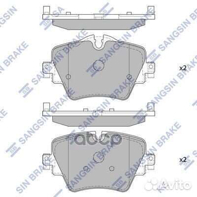 Колодки перед G30/ F45/F48 SP4129 Sangsin brake