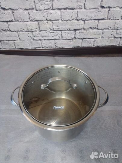 Кастрюля Fissman из нержавеющей стали 8,1 литров