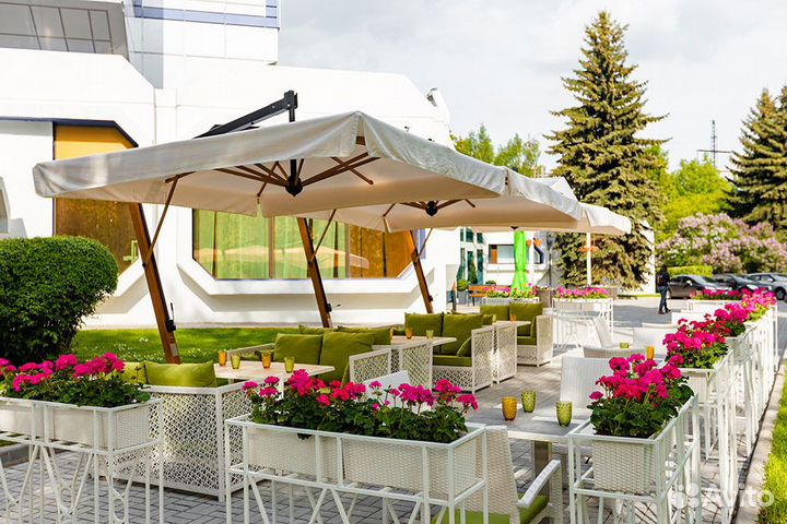 Зонт для дачи и сада усиленный