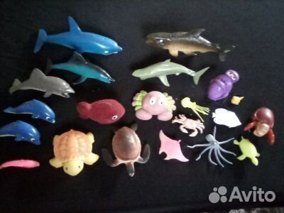 Коллекция игрушечных фигурок животных. 1980-2010г