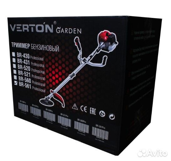 Бензотриммер verton garden BR-561 Professional 40