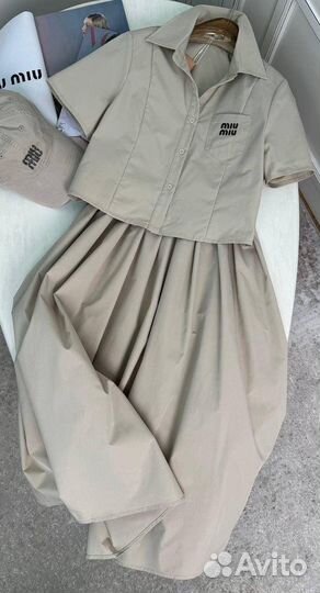 Стильный костюм miu miu (хит 2025)