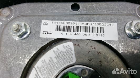 Подушка безопасности водителя mercedes benz M-clas