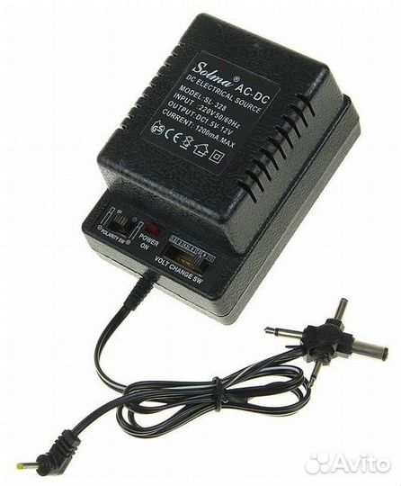 Блок питания LuazON IP-24-24-000, 1А, 6реж 1.5-12V