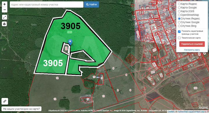 Участок 55,44 га (СНТ, ДНП)