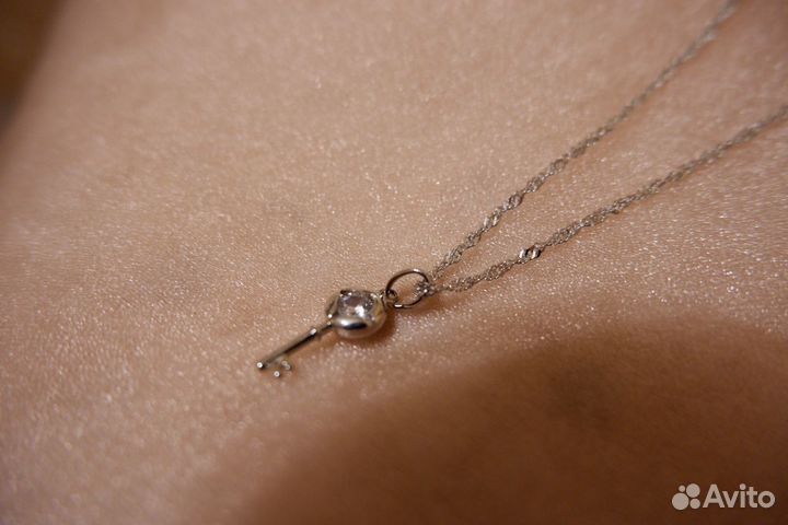 Цепочка серебро с ценником
