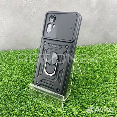 Чехол на Xiaomi Redmi Note 12S трансформер (черный