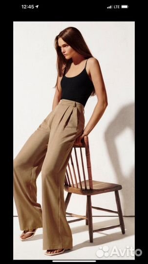 Брюки палаццо zara s