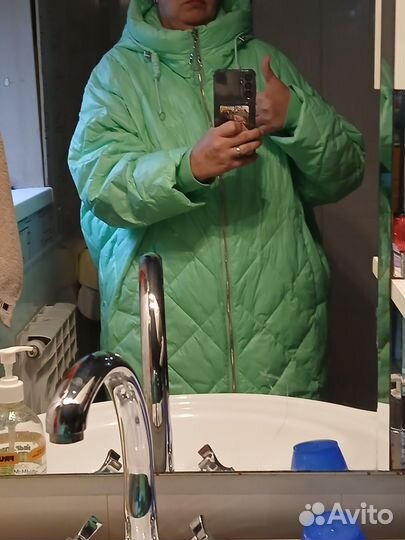 Пуховик женский большой размер