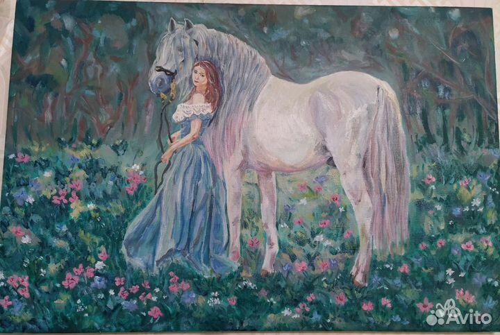 Картина. Масло, холст (лён )