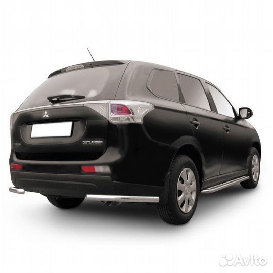 Защита заднего бампера Mitsubishi outlander (2013)