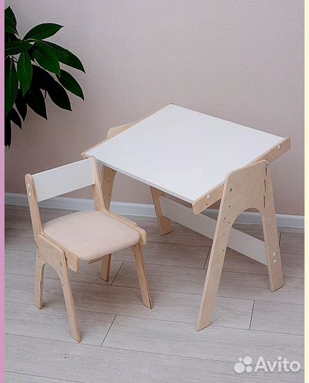 Растущий стол + стул
