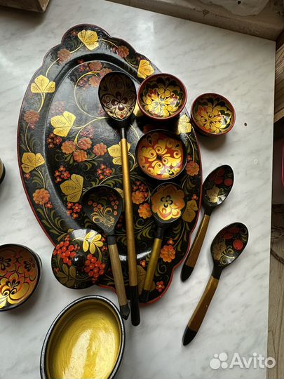 Хохлома посуда