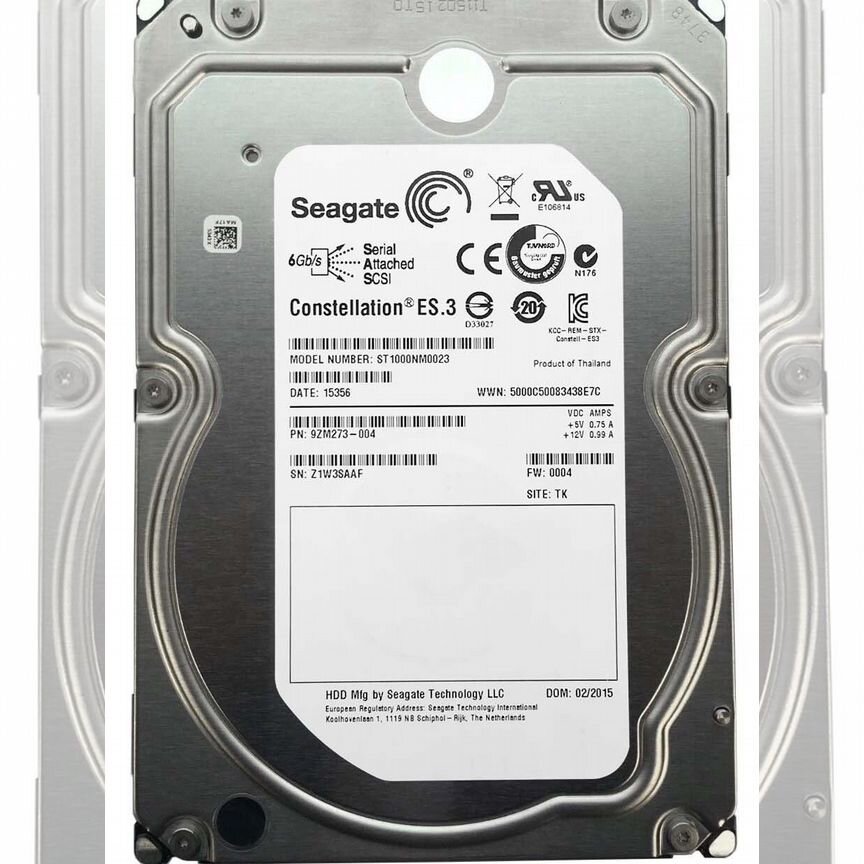 [ST1000NM0023] Жесткий Диск Seagate 1tb Sas 3.5 St1000nm0023