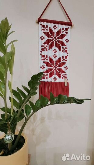 Панно макраме Узоры