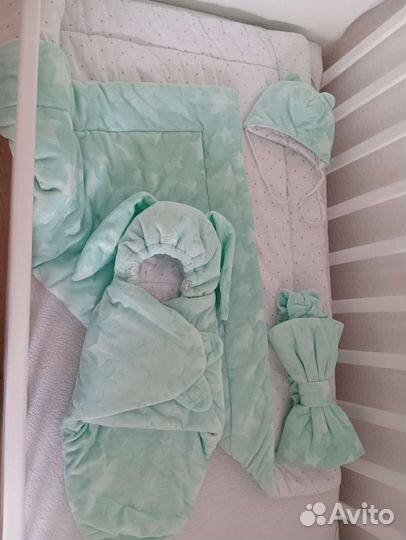 Конверт на выписку для девочки, мальчика зима