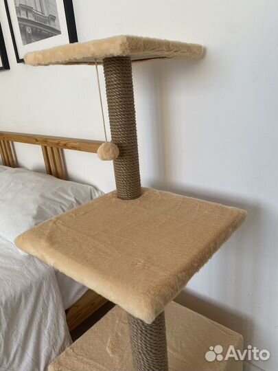 Когтеточка домик для кошки новый