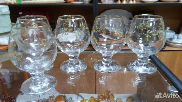Бокалы Чехословакия Богемия 5 шт