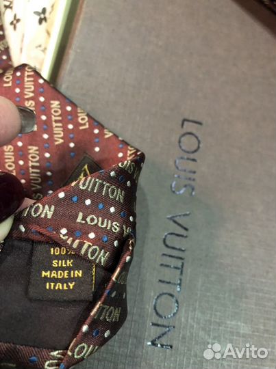 Шелковый галстук louis vuitton оригинал новый