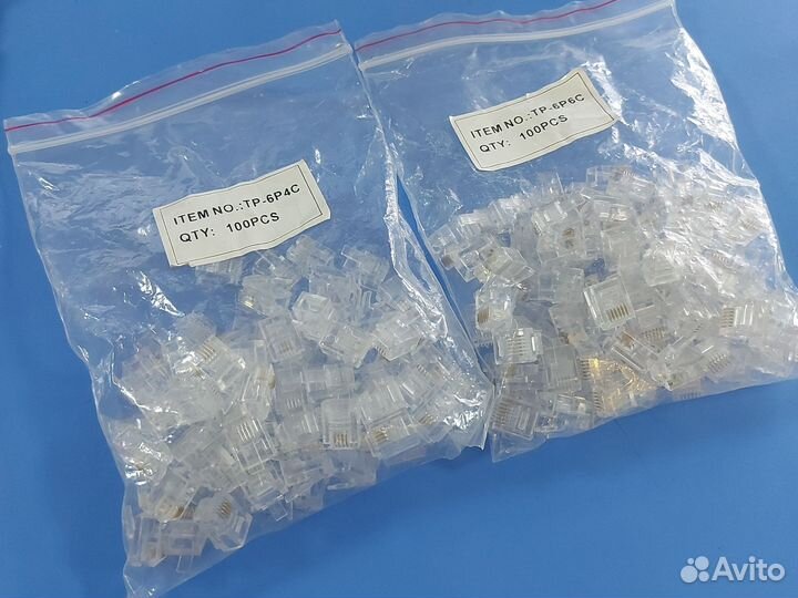 Коннекторы телефонные rj11 / rj12 (6p4c / 6p6c )