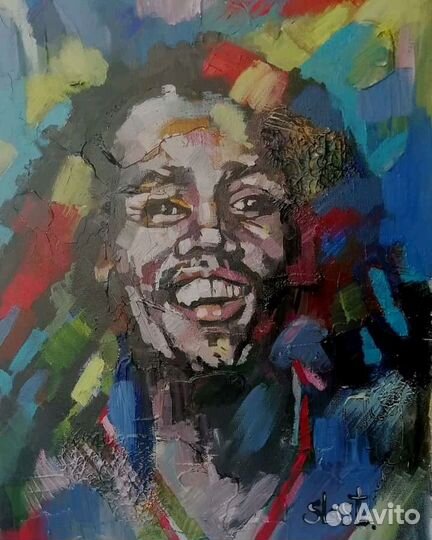 Картина маслом на холсте Растаман