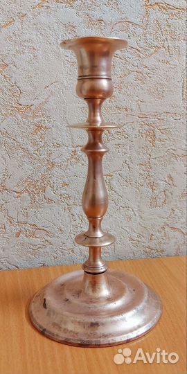 Подсвечник старинный латунь