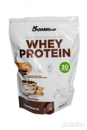 Сывороточный протеин Bombbar Whey Protein, 900 г