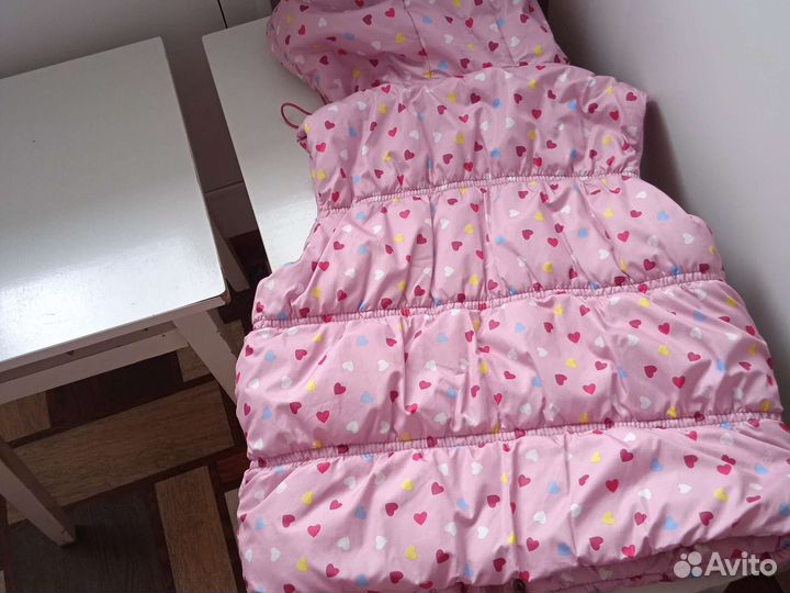 Брючн нов кост д /дев из микровельв и жилет утепл