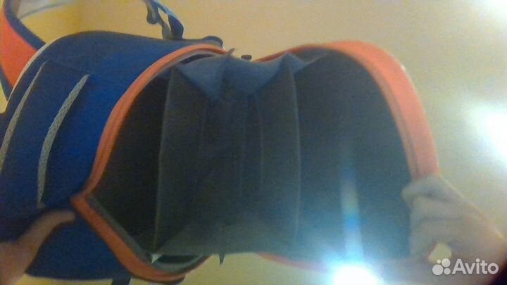 Рюкзак детский очень легкий 600 грамм сини-оранжев