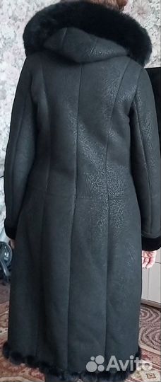 Дубленка натуральная женская 46 48 длинная