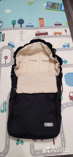 Зимний конверт в коляску на овчине