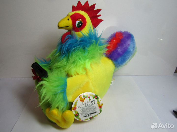 Мягкая игрушка Петушок - копилка озвученная