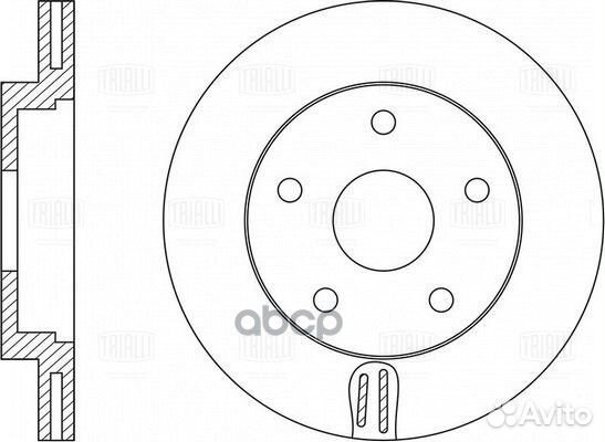 Диск тормозной nissan maxima A33 (99) перед. D